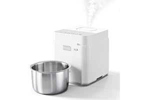 Mifasol Stainless Steel Warm Mist Humidifier, 3.3L/0.87Gal Steam Humidifier Large Room up to 800 sq ft, Easy to Clean Humidif