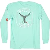 Salty Crew Fishstone Premium L/S Tee - Men's Fashion Casual Short Sleeve T-Shirt Cotton - Regular Fit