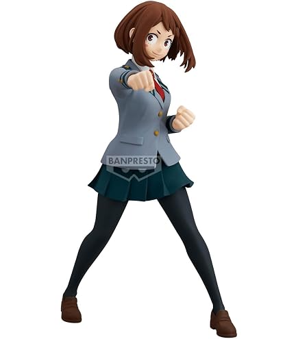 Figura De Anime Uraraka Ochako Sentada – Tope De Fideos De 10 Cm, Modelo En PVC Para Coleccionistas De MHA