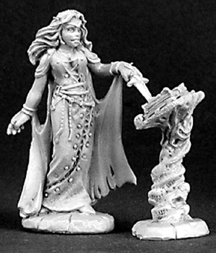 Dark Heaven Female Necromancer with Demonic Tome RPR 03138