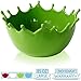 Premium Large Salad Bowl - Serving Bowl - Fruit Bowl - Candy Dish - Decorative Centerpiece Bowl - Best for Serving Fruit Salad Candy Popcorn Punch Chips Pasta - Unique Modern Design - Ceramic (Green)