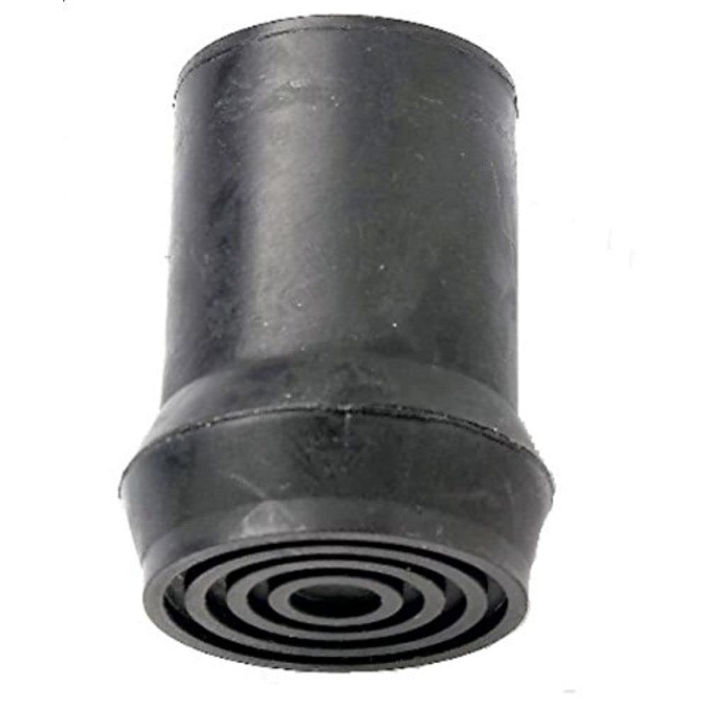 Merriway BH03571 19mm (3/4 inch) Black Rubber Crutch Pad With Heavy Duty Steel Insert