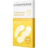 SUNGBOON EDITOR Deep Collagen Melting Eye Patch with Glutathione, 6ea | Collagen Film, Glutathione, Peptides, Melting Patch Technology, Dark Circle Care, Targeted Hydration, Korean Skin Care