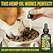 Hemp Oil for Dogs and Cats - Provides Dog Anxiety Relief - Includes Omega 3,6,9 and Vitamin C, E (3-in-1) - 1500mg - US Made - Reduces Travel and Vet Stress