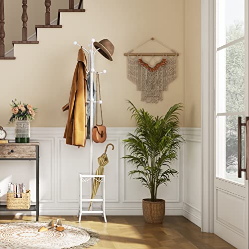 Hoctieon Coat Rack Freestanding,Entryway Coat Hanger Stand