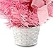 IDS Home 12inch Mini Desk Top Table Top Decorated Christmas Tree with Bows & Baubles Ornaments Decorations, Pink