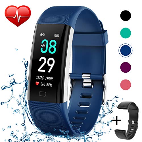 KITPIPI Fitness Tracker Activity Tracker Watch with Heart Rate Monitor
