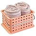 InterDesign Storage Organizer Basket, for Bathroom, Health and Beauty Products - Small, Coral