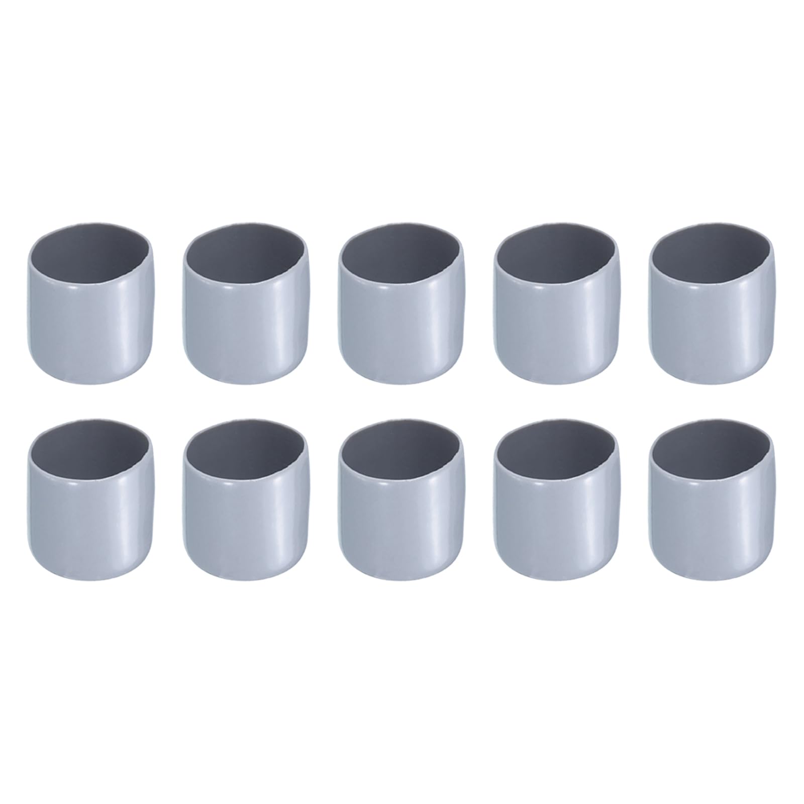 Rebower 10 Pack Screw Thread Protector Cover Rubber End Caps, [for Screw, Bolt, Rod End Cap] - 1 inch(25mm) inner dia/Grey