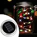Solar Mason Jar Lid - Kohree 3 Pack Mason Jar Lights with 10 LED,Color Changing Fairy String Light for Glass Mason Jars and Garden Decor, Multi-Color
