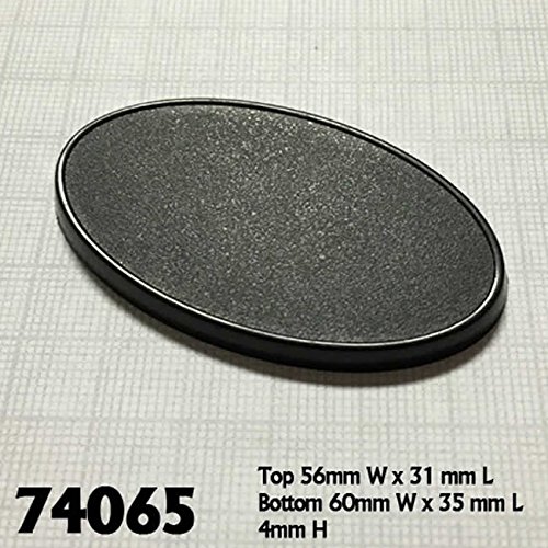 60x35mm Oval Gaming Bases
