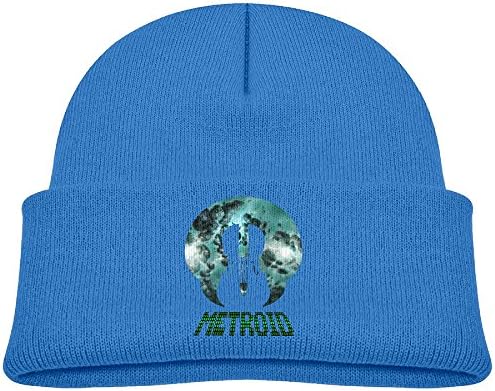 Deploeerad Kids Super Metroid Universe Sky Knit Warm Beanie Hat Skull Cap RoyalBlue