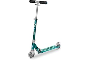 Micro Mobility - Trottinette Sprite Bleu Pétrole - Trottinette Enfant compacte et Pliable - Apprentissage de l'équilibre - À 