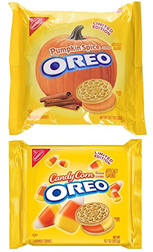 Oreo Autumn Flavor Bundle: 2 Bags - Pumpkin Spice, Candy Corn
