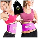 Veluxio Pink Waist Trimmer Ab Belt For Weight Loss