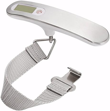 Travel Digital Luggage / Hanging Scale for Travel/ Outdoor/ Home110 lb/50KG--Stainless Steel Color RW-TS04