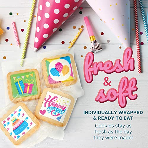 Soft Gourmet Cookies Gift Basket Custom Sugar Cookies with Vanilla Frosting Kosher Baked