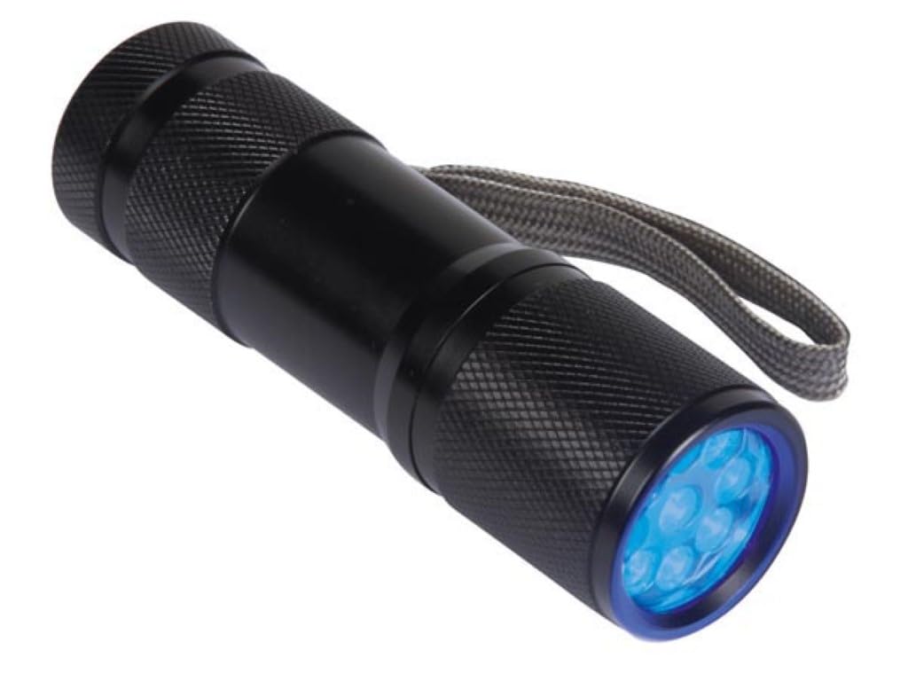 Perel 175730 EFL41UV UV Torch, 9 LEDs