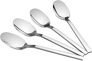 CadineUS Stainless Steel Dinner Spoons, Soup Spoon Set of 12