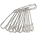 10Pcs Safety Pins Extra Large Heavy Steel Pins for All Kinds of Handicrafts, Blankets, Skirts, Crafts, Kilts and DIY Craftsmanship