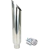 Amazon Com Pypes Exhaust Evt506 36ac 5 In X 6 Out X 36 Long Polished Stainless Steel Exhaust Stack Tip Automotive