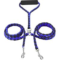 BellaBetty Dual Double Dog Leash No Tangle Coupler Nylon Leash for 2 Large/Small Dogs
