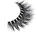 Arimika Clear Invisible Flexible Band 3D Mink Strip Lashes, Glamorous Dramatic Looking False Eyelashes, Reusable with Proper Care, ZT40