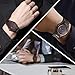 Bewell W086B Mens Wooden Watch Analog Quartz Lightweight Handmade Wood Wrist Watch (Ebony Wood)