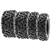 SunF ALL TERRAIN ATV UTV 6 Ply Race Tires 25x8-12 & 25x11-10 Tubeless A033 POWER I, [Set of 4]