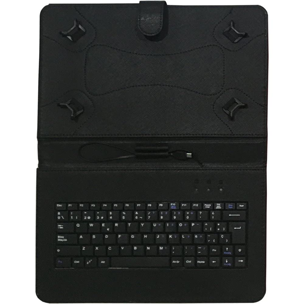 Talius - Funda para tablet 10" con teclado USB CV-3006 Negra