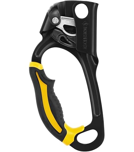 Amazon.com : Petzl Right Handled Ascender, 1124 lb, Gold : Sports