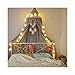 HEARTNICE Girls Bed Canopy Reading Nook Tent Dome Mosquito Net Hanging Decoration Indoor Game House for Baby Kids(Gery)