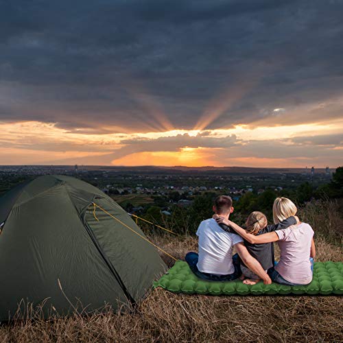 Sleeping Pad for Camping Backpacking, Thickened 3.7" & Widened 27.5" Ultralight Compact Camping Pad with Pillow Lightweight Air Mattress Inflatable Sleeping Mat for Hiking, Travelling, Biking - Thumbnail 5