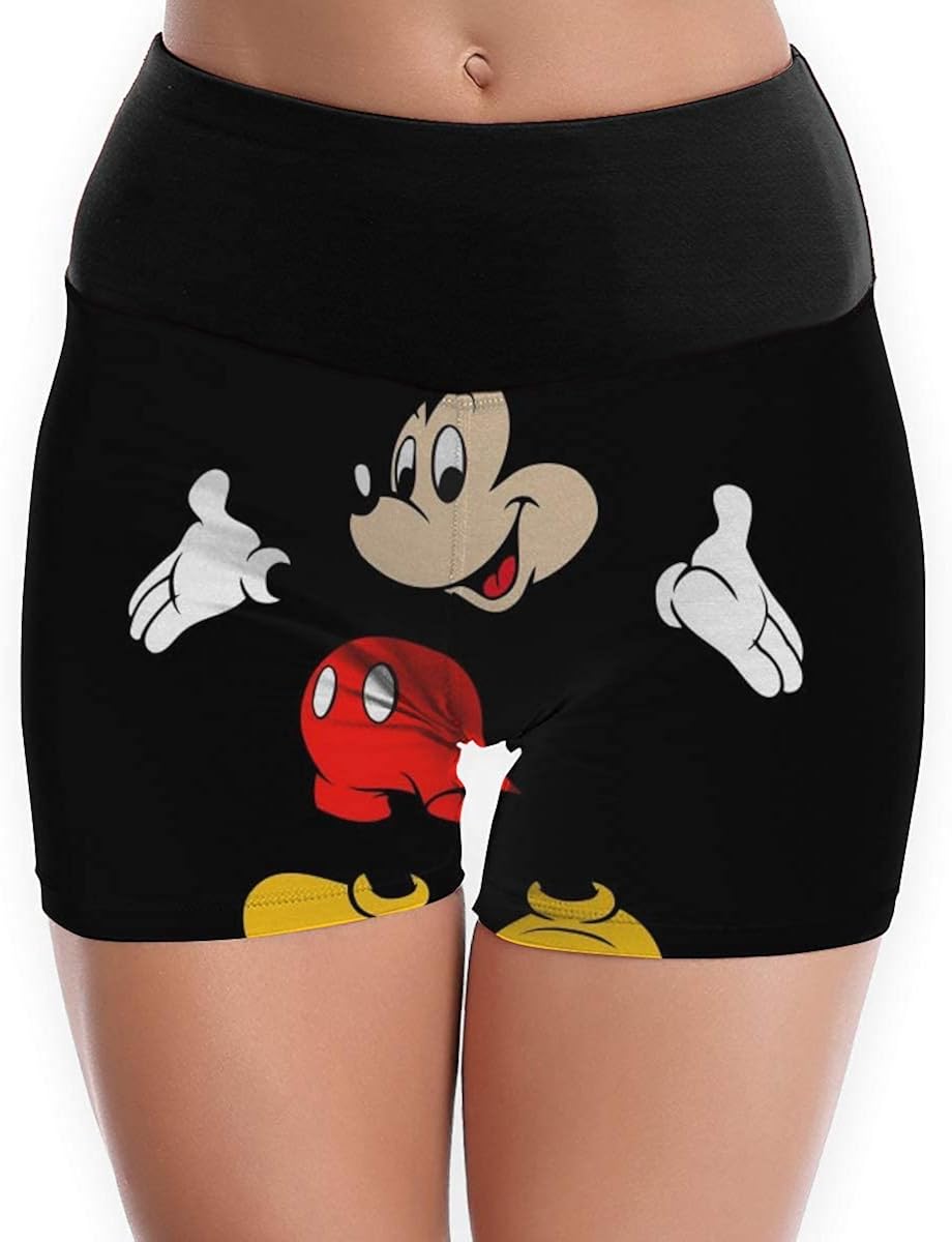 Yoga Short Pants Mickey Mouse Running Fitness Shorts Pants
