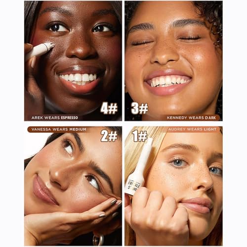 LBOYLOVE® Upgrade Faux Freckle Stamp Pen Waterproof Fake Freckles Makeup Tool, Natural-Looking Freckle Maker & Spray with Multi-Prong Precision Stamp Head, Long-Lasting Sunkissed Makeup (2# Medium)