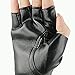 IFfree Studded Gloves Black Leather Punk Costume Rivet Motorcycle Car Driving Gloves 80s Rocker Costume Accessory