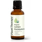 Plant Therapy Organic Lemon Eucalyptus Essential Oil 100% Pure, USDA Certified Organic, Undiluted, Natural Aromatherapy, Therapeutic Grade 30 mL (1 oz)