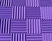 Soundproofing Acoustic Studio Foam - Purple Color - Wedge Style Panels 12”x12”x2” Tiles - 4 Pack