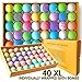 Bath Bomb Party Favors Set. 40 XL Individually Wrapped Bulk Bath Bombs Kit. 40 Unique Bath Fizzers Best Party & Wedding Favors! Bath Bombs Gift Box by Go Party