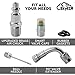 SkyEca Digital Tire inflator gauge for air compressor with smart valve caps for free, Black, Medium