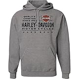 Harley-Davidson Hooded Pullover Sweatshirt - Brand Stamp