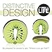 MDRN Life Neck Pillow for Kids & Adults - Microbead Travel Neck Pillow for Sleeping and Cervical Support - Kiwi