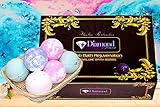 Bath Bombs Gift Set - Handmade Spa Bomb Fizzies - Spa Kit Bath Pearls & Flakes - Organic & Natural Ingredients - foam bath bombs - Infant Bath bombs For Gift Set By Diamond Driven (6 Pack)