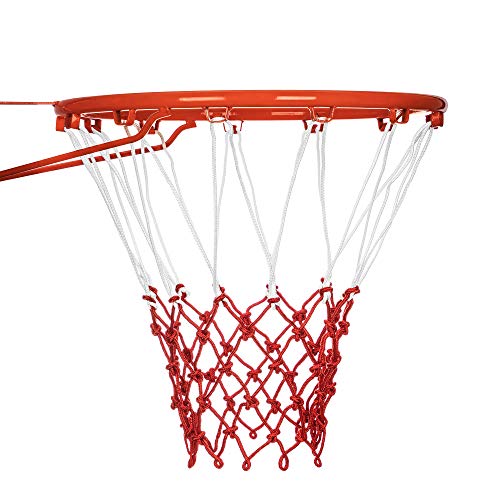 Suncity Basketball Nets Replacement Heavy Duty Basketball Hoop Net Outdoor&Indoor 12 Loops 2 Pack Red White - Thumbnail 6