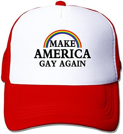 Men Make America Gay Again Funny Mesh Back Hat Baseball Hats