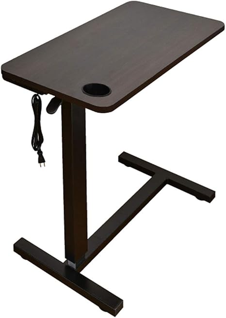 Amazon コンセント Usb カップホルダー付き オーバーテーブル サイドテーブル レジェンド Art ガス圧昇降式 プレゼン 介護 ベッドサイド ソファーに大活躍 Luckybed オーク サイドテーブル オンライン通販