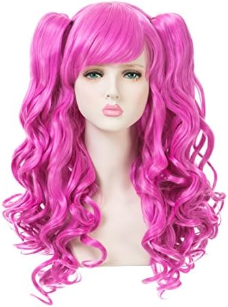 EDENKISS Women lolita Clip on Two Ponytails Long Hair Replacement Full Head Wigs