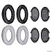 CamKix Ear Pads Replacement Compatible with Bose QuietComfort/SoundTrue / SoundLink Around-Ear Headphones – Set of 2 Pairs (Black and Grey) – Models: QC35 II, QC35, QC25, QC15, QC2, AE2, AE2I, AE2Wthumb 1