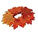 SunAngel Package of 300 Assorted Rich Fall Colored Silk Maple Leaves for Weddings, Events and Decorating