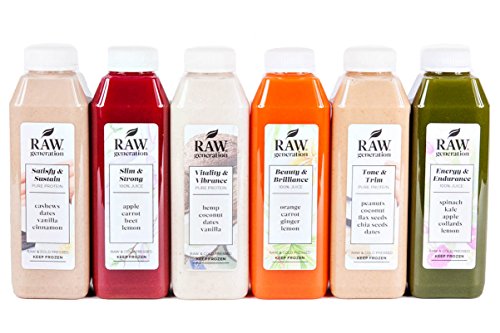 UPC 638302704007, PROTEIN CLEANSE by Raw Generation - Smoothie and juice cleanse to lose weight while staying strong and getting your protein - FREE SHIPPING on all orders - Easy to GRAB &amp; GO